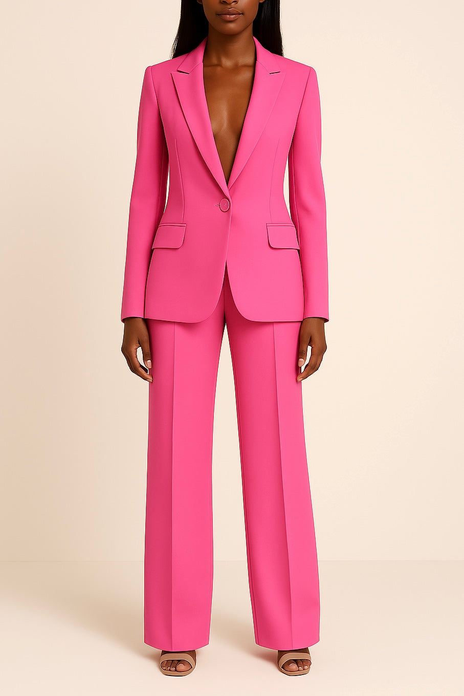 Women’s Tailored Blazer and Wide Leg Trouser Set