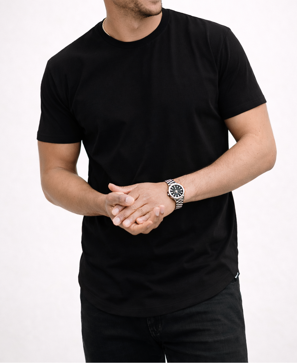 T-shirt essentiel pour hommes en mélange de coton – style intemporel et confort quotidien
