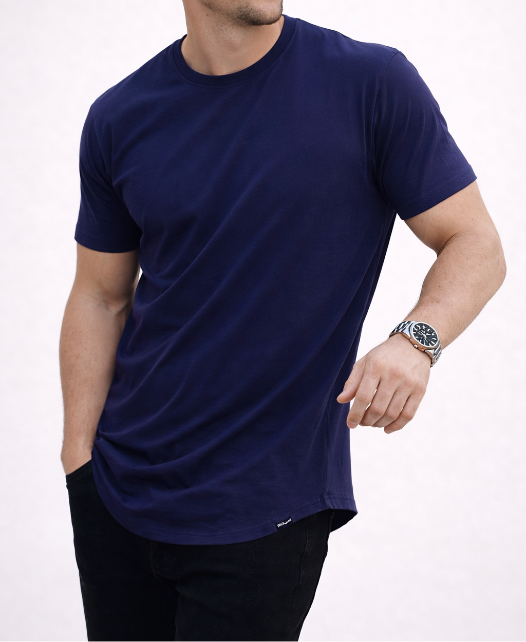 T-shirt essentiel pour hommes en mélange de coton – style intemporel et confort quotidien