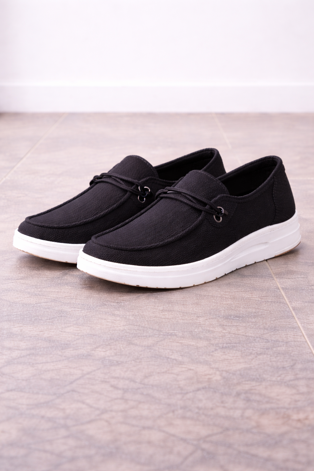 Women’s Slip On Loafers with Decorative Strap Detail