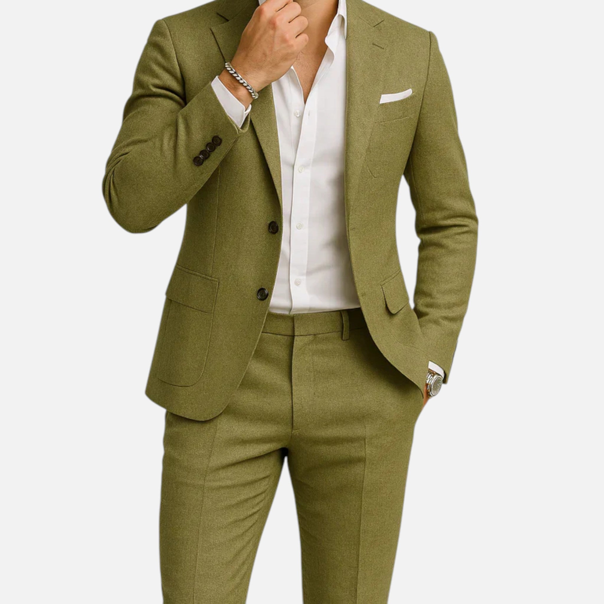 Valmonti | Costum din in bărbați – Eleganță casual clasică
