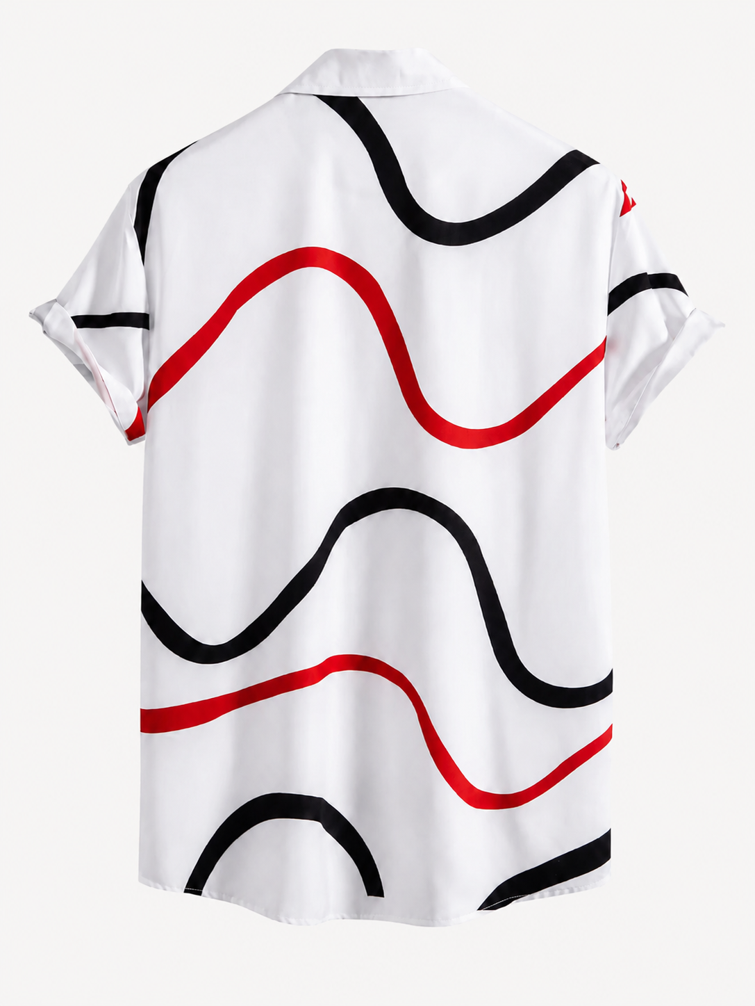 Men’s Short-Sleeve Shirt Swim Set – Printed Two-Piece for Beach Trips and Resort Days