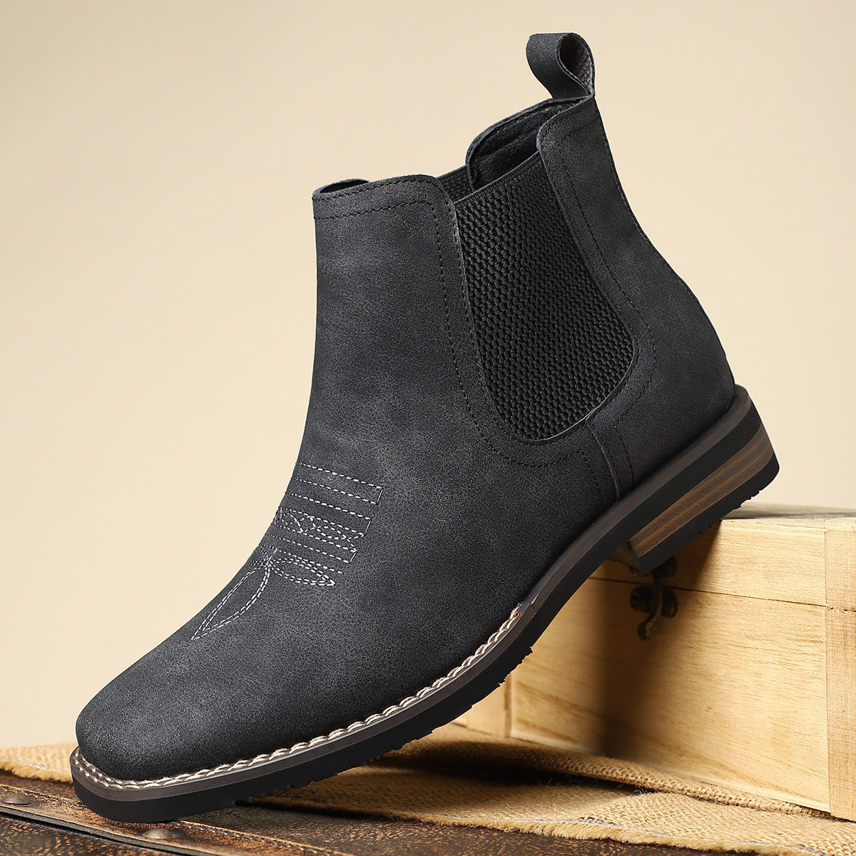 Stivali Chelsea Classici da Uomo Scarpe in Pelle Comode Eleganti Casual
