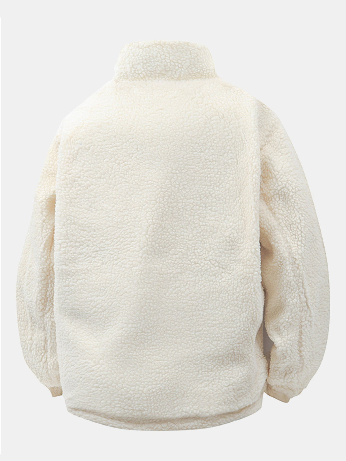 Giacca imbottita reversibile da uomo in pile effetto orsacchiotto con collo alto – Capospalla invernale caldo a vestibilità comoda