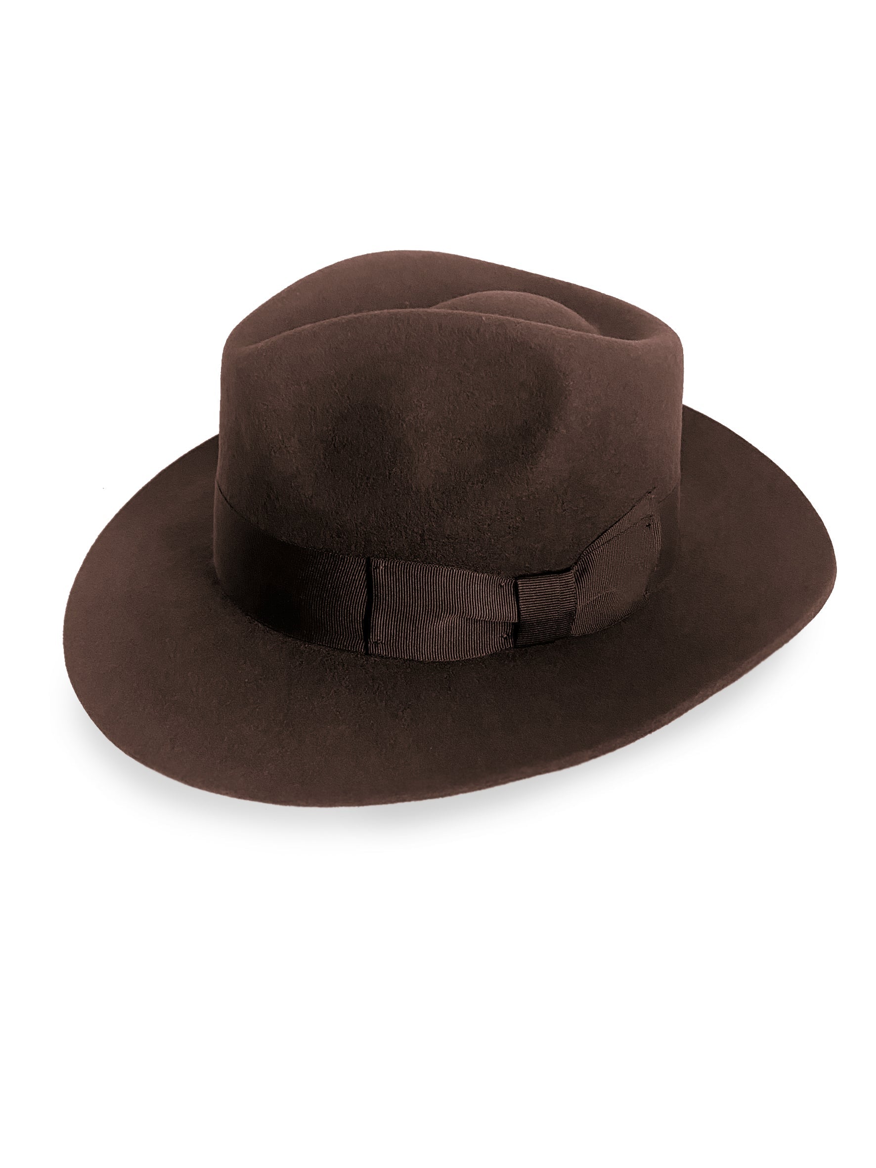 Sombrero Fedora de fieltro para mujer con detalle de cinta
