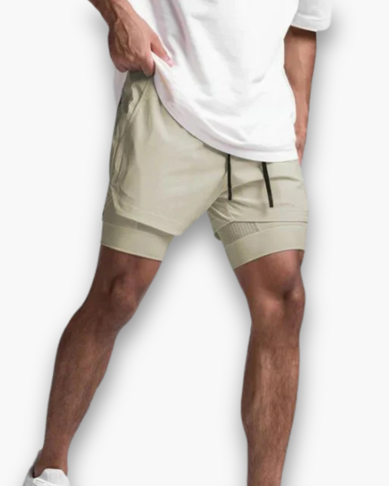 Pantalones cortos deportivos de verano para hombre, transpirables, flexibles, ligeros, para entrenamiento, gimnasio y uso casual