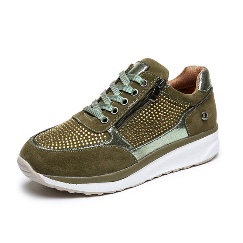Women’s Side Zip Comfort Walking Everyday Trainers