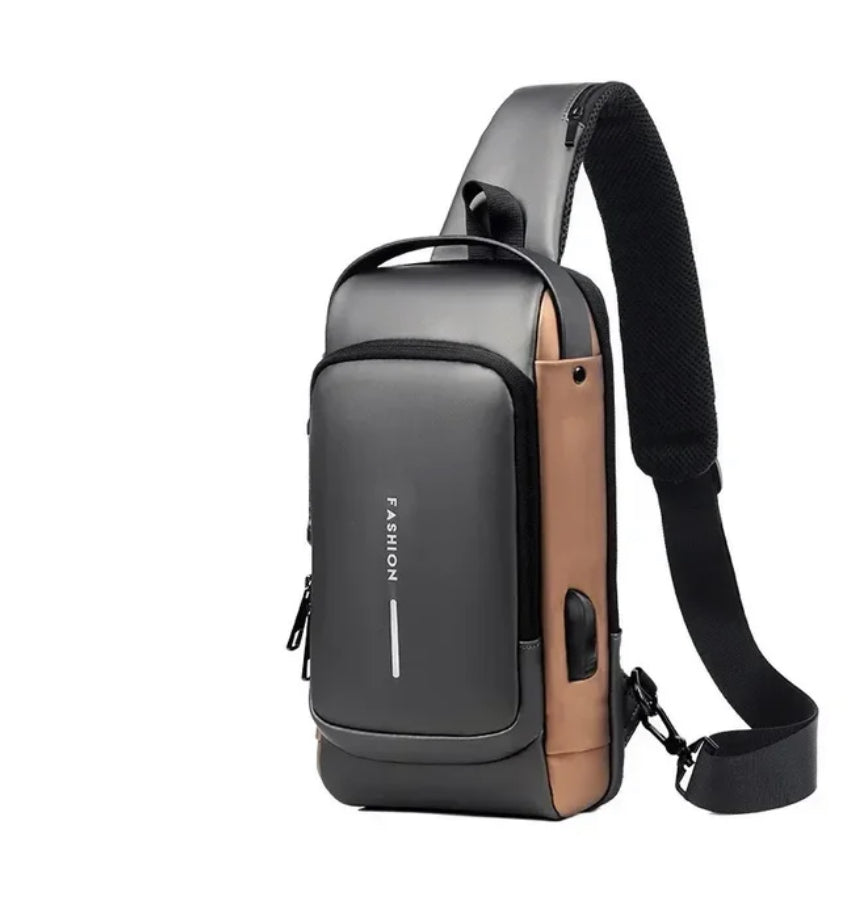 Men’s Water-Resistant Sling Bag – Secure Crossbody Storage for Travel and Daily Commutes