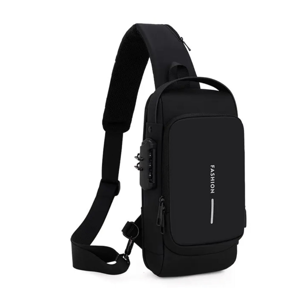 Men’s Water-Resistant Sling Bag – Secure Crossbody Storage for Travel and Daily Commutes