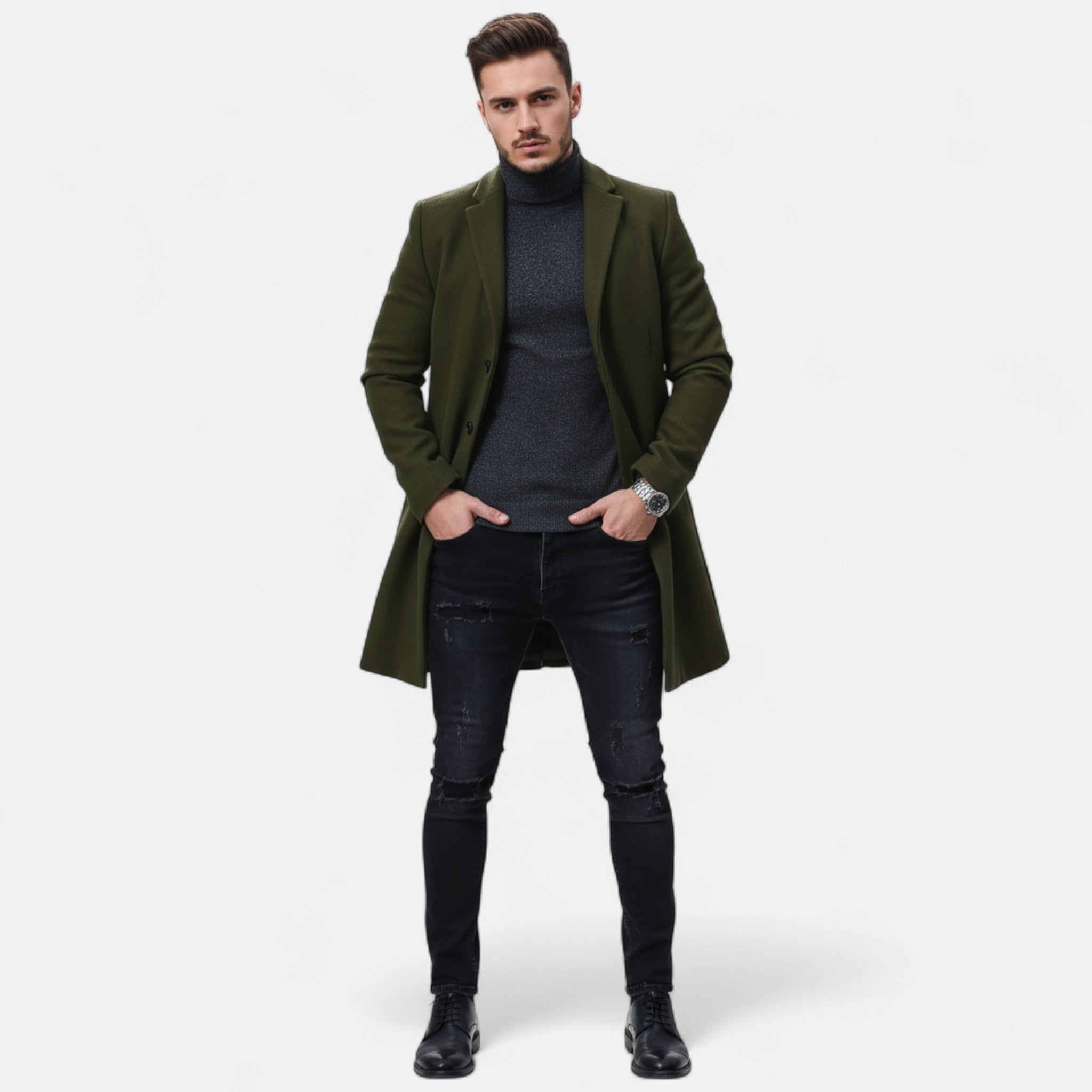 Valmonti | Men’s Classic Lapel Collar Jacket