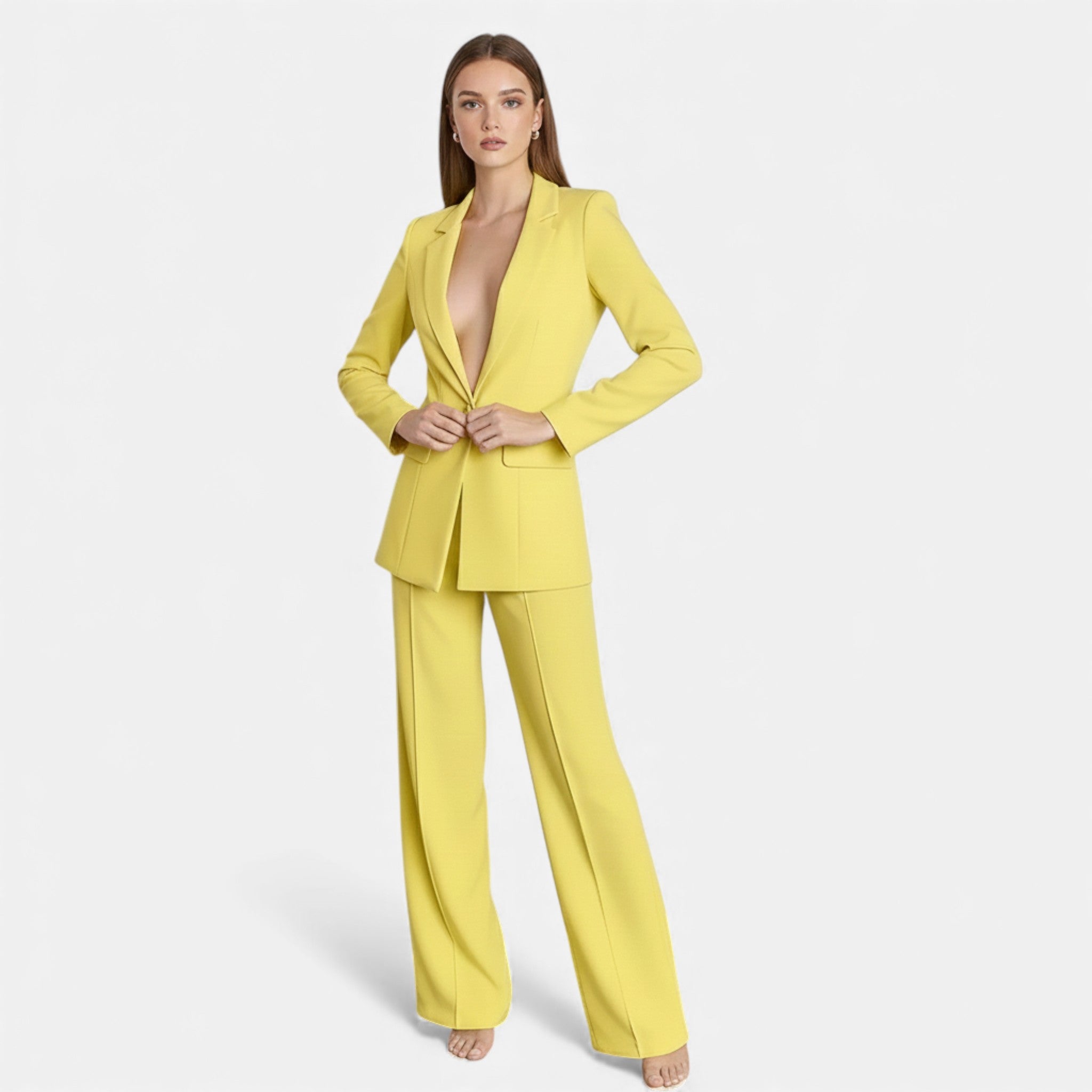 Valmonti | Women’s Business Pantsuit – Classic Tailored Suit