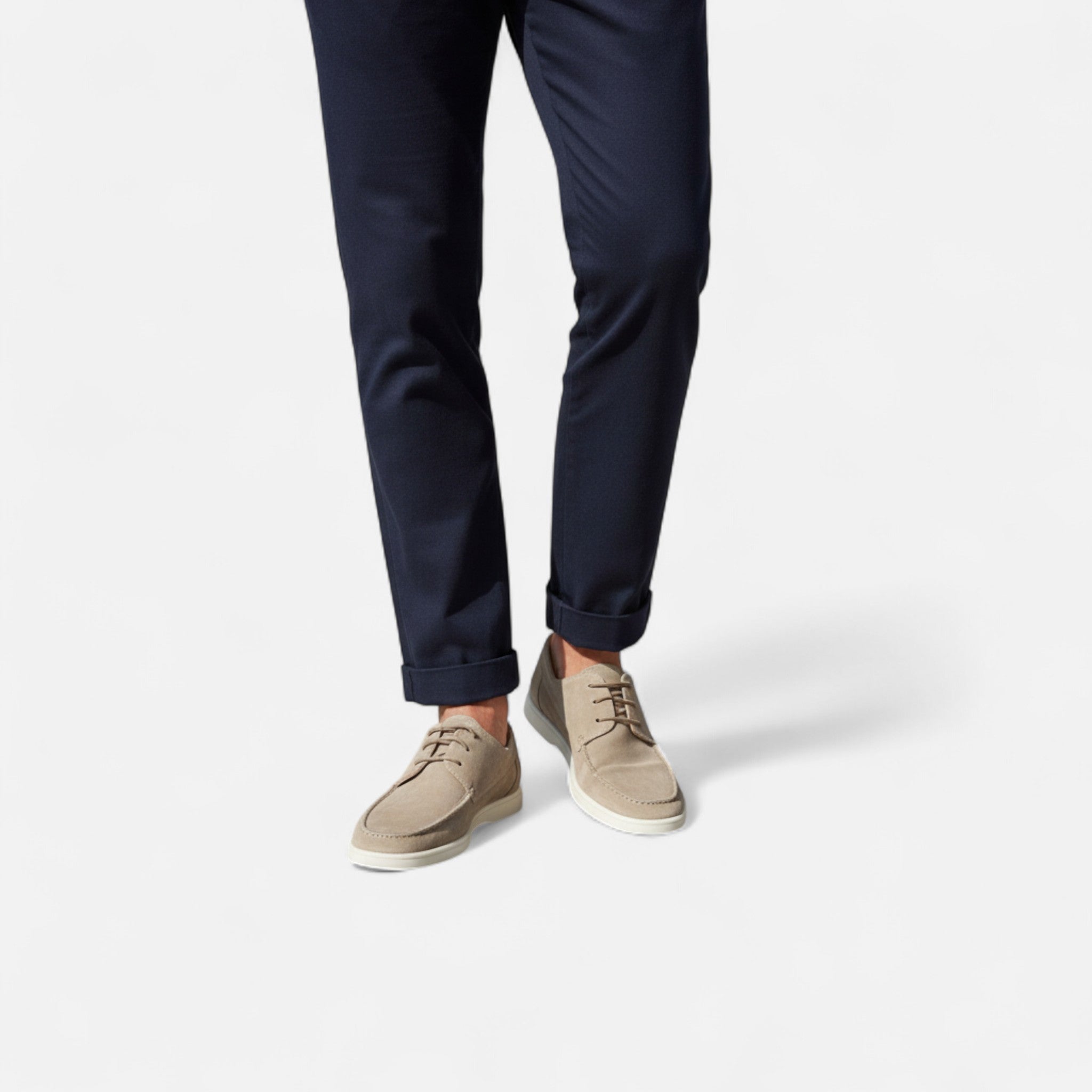 Valmonti | Men’s Lace-Up Shoes – Refined Suede Elegance