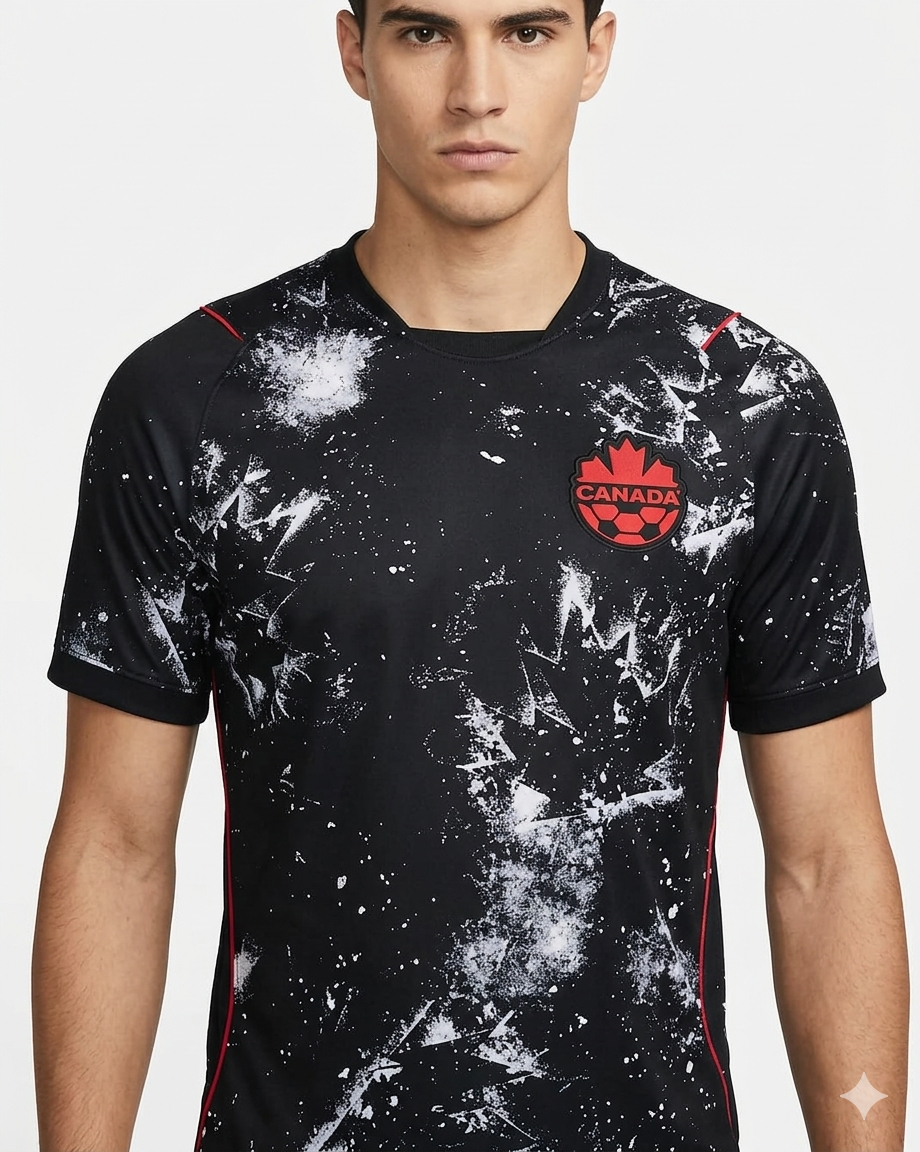 Herre Canada Fodboldtrøje Away World Cup Stil Åndbar Hurtigtørrende Stadioninspireret Fantrøje