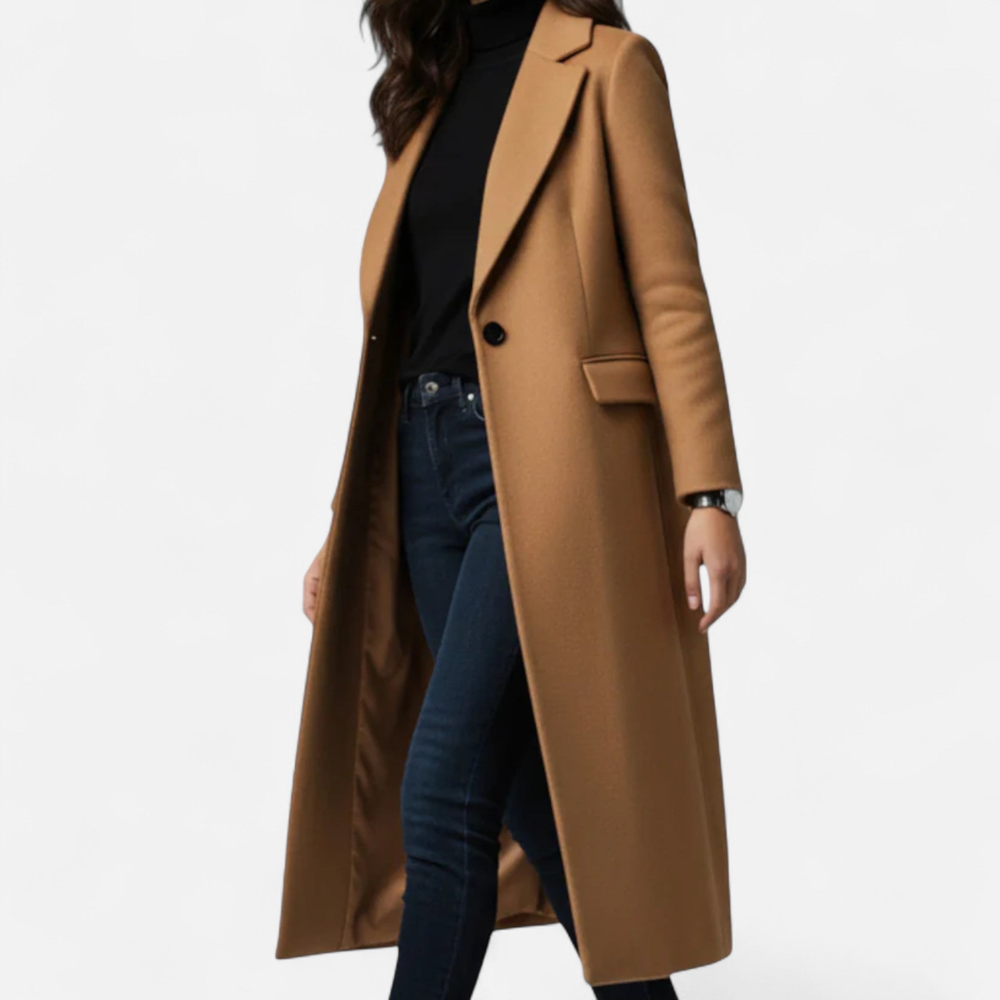 Valmonti | Women’s Lapel Collar Winter Overcoat