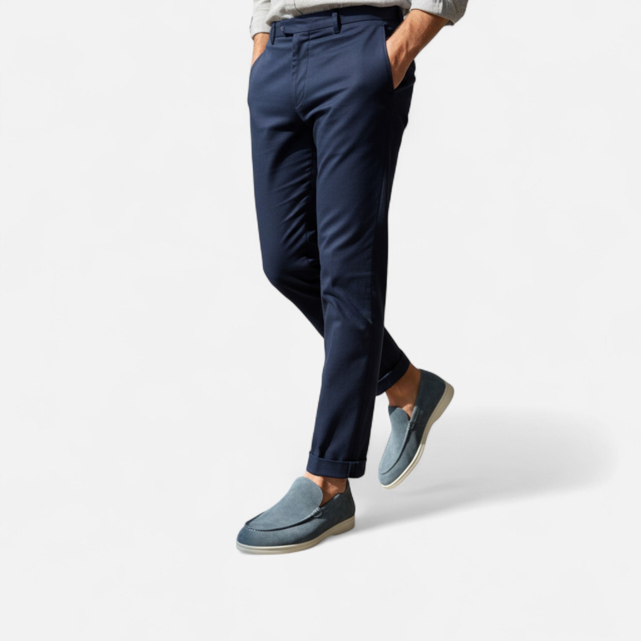 Valmonti | Men’s Loafers – Old Money Suede Slip-On Elegance