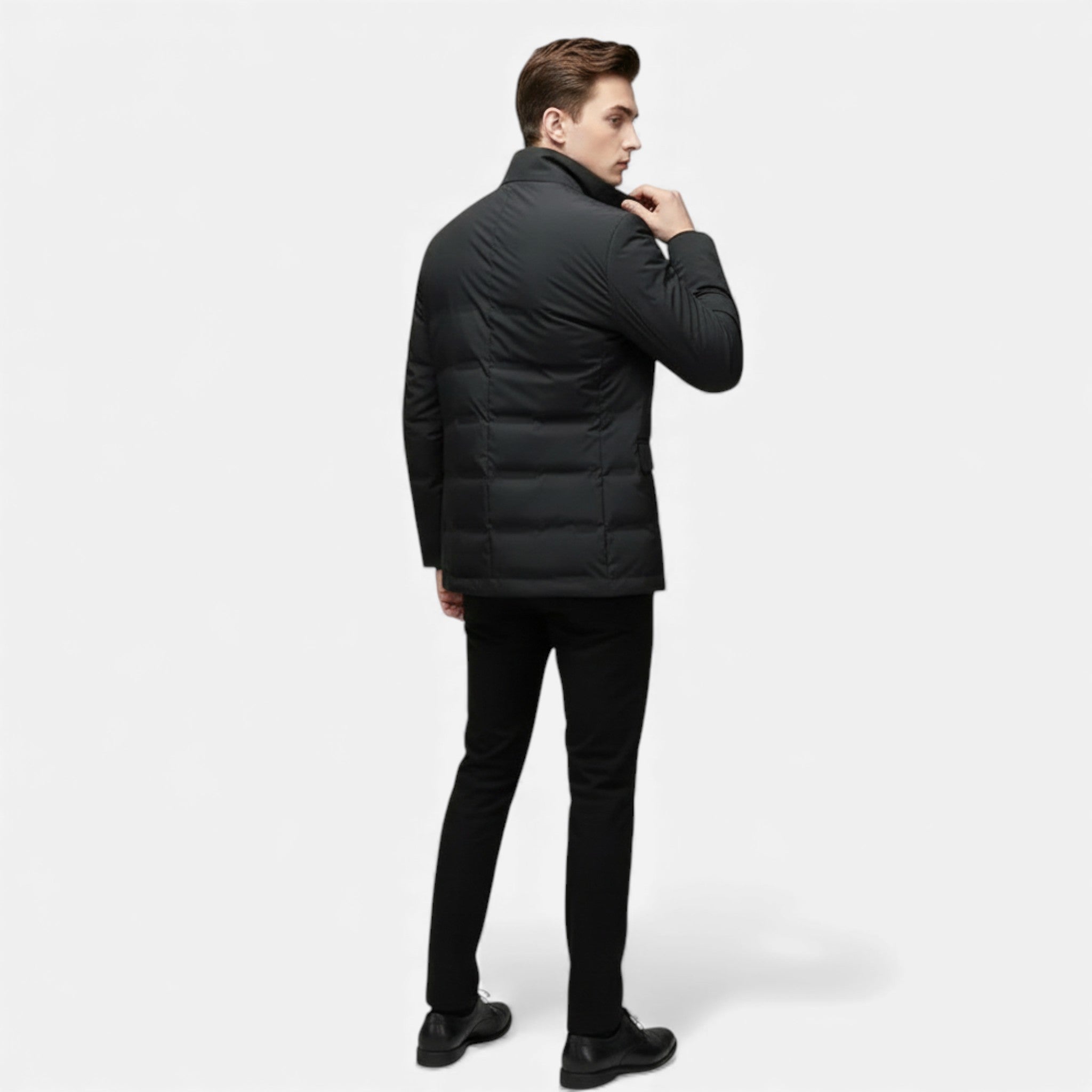 Valmonti | Men’s Puffer Down-Filled Winter Jacket – Quilted Coat