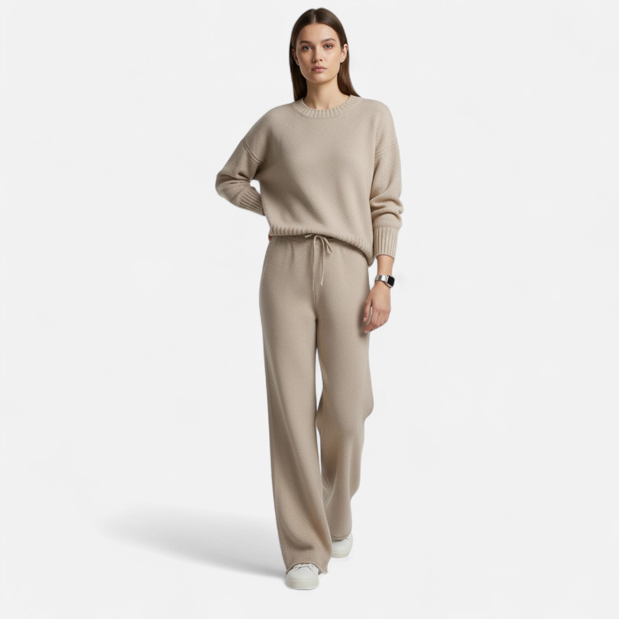 Valmonti | Women’s Wool Blend Sweater & Pants Set