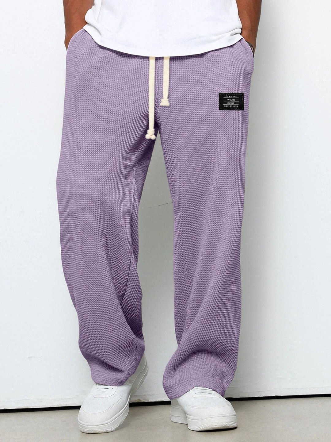 Pantaloni bărbați confortabili, croială lejeră, talie reglabilă, respirabili, pentru uz zilnic casual