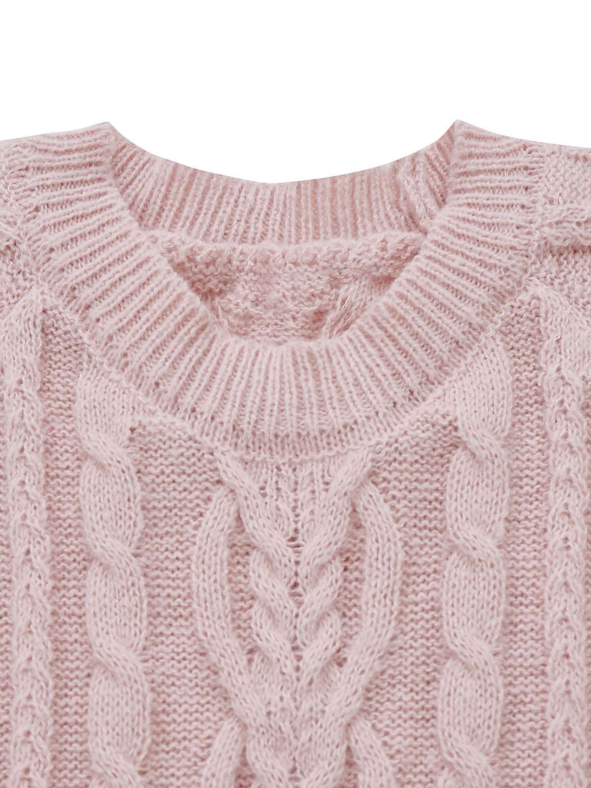Women’s Knitted Pleated Dress – Above-Knee Sweater Dress