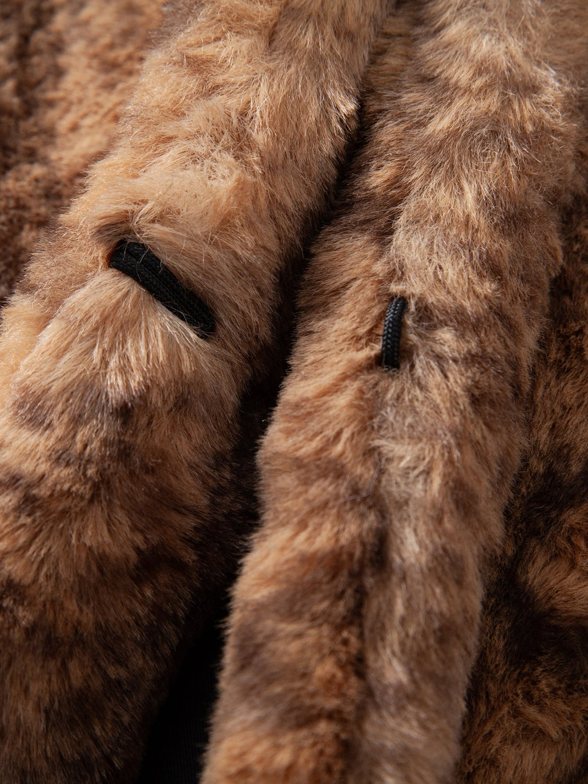 Gilet à capuche en fausse fourrure moelleuse pour homme, à texture imprimée – Doudoune sans manches d’hiver pour superposer les vêtements