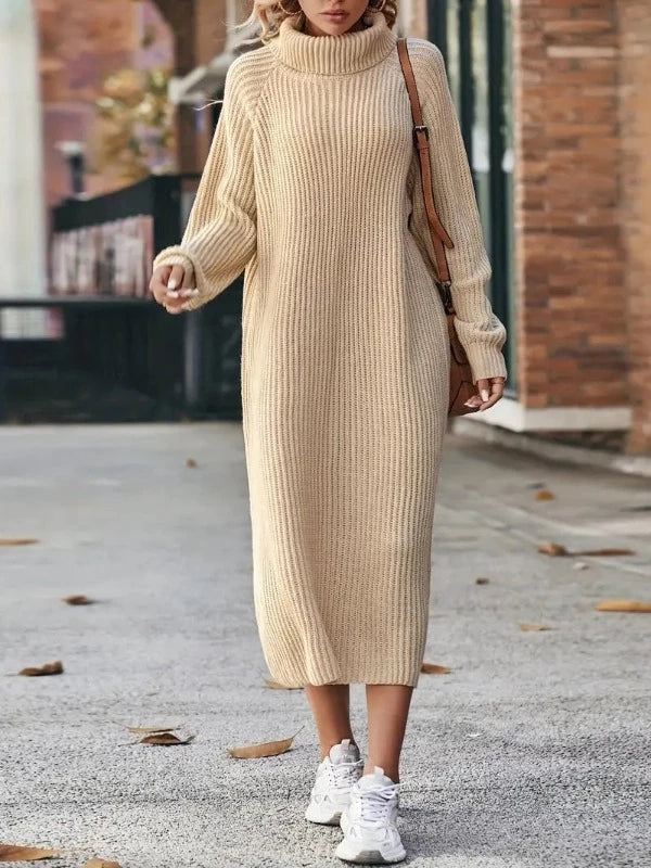 flattering knitted dress Women’s – Elegant Comfortable Soft Fabric Silhouette Stylish Versatile Spring Outfit sweater dress