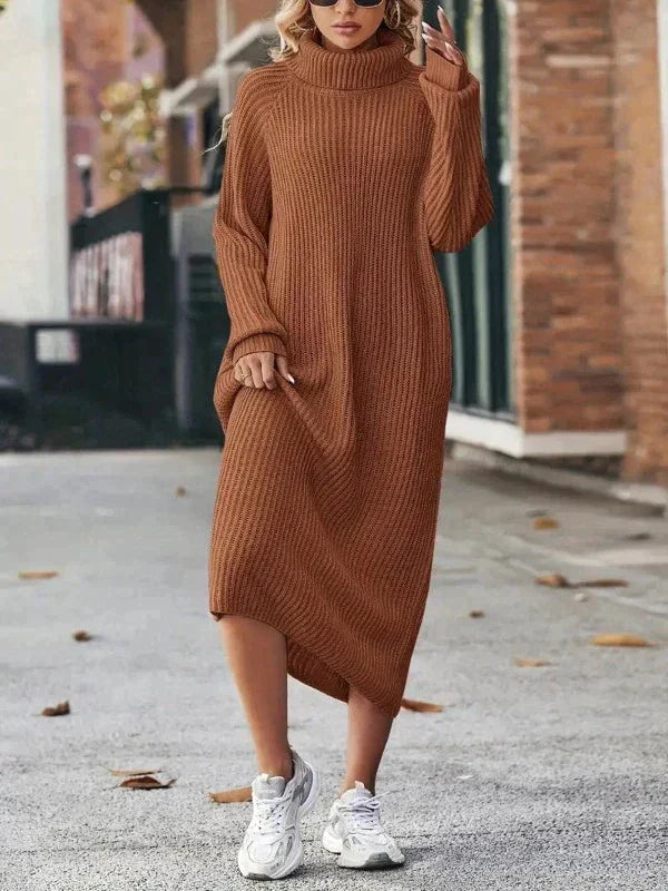 Women’s Knitted Dress – Elegant Comfortable Soft Fabric Flattering Silhouette Stylish Versatile Spring Outfit