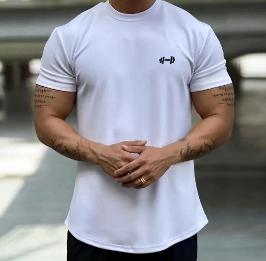 T-shirt casual traspirante da uomo – Leggera, comoda, elegante, abbigliamento estivo quotidiano