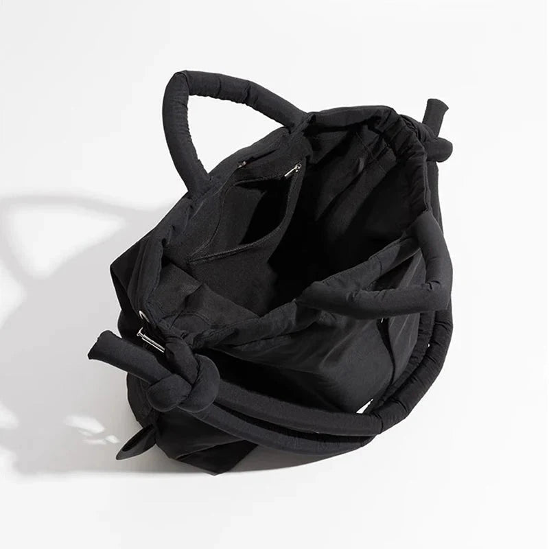 Women’s Padded Drawstring Tote Bag Lightweight Everyday Handbag