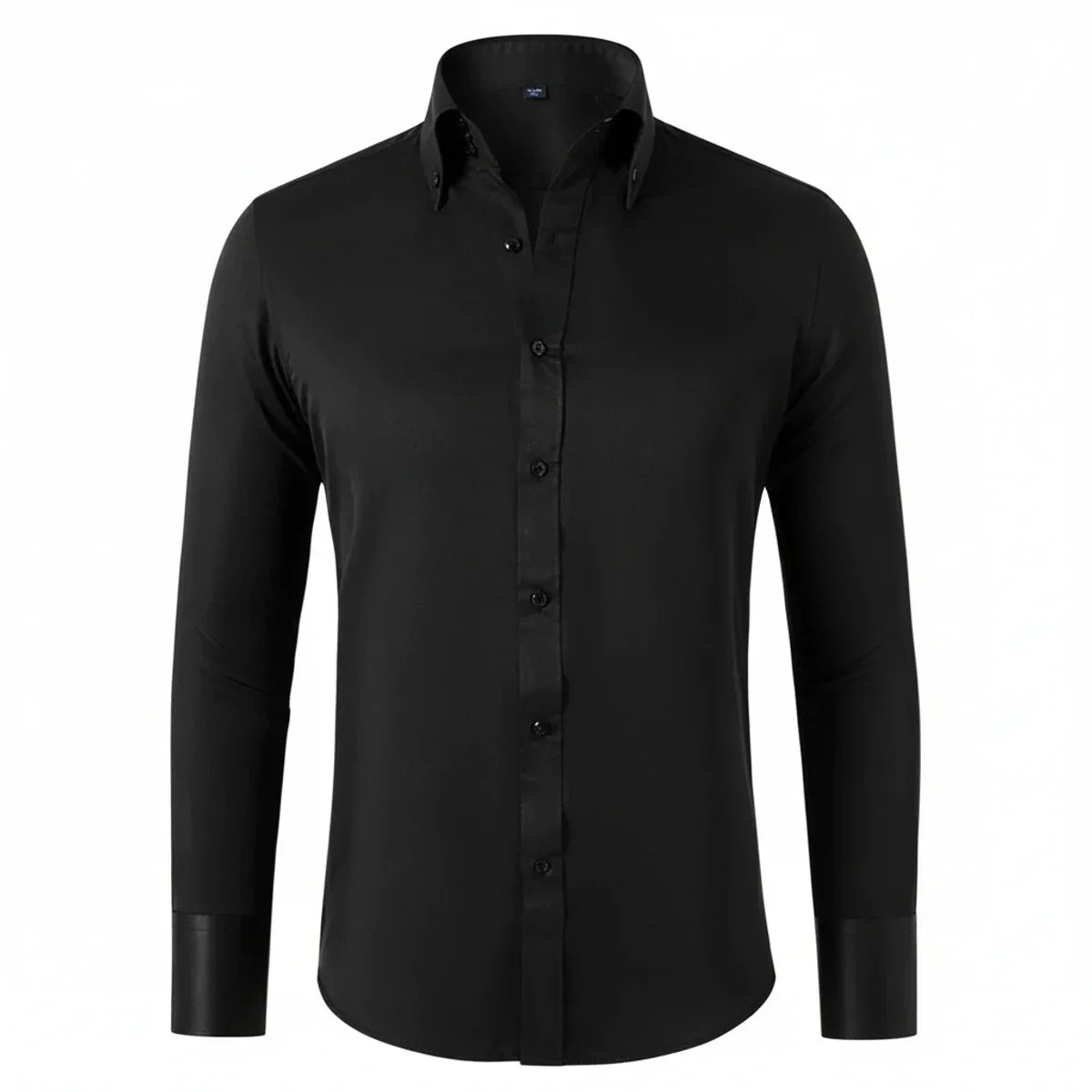 Chemise habillée ajustée pour homme – modèle à manches longues avec boutons, idéale pour les événements professionnels