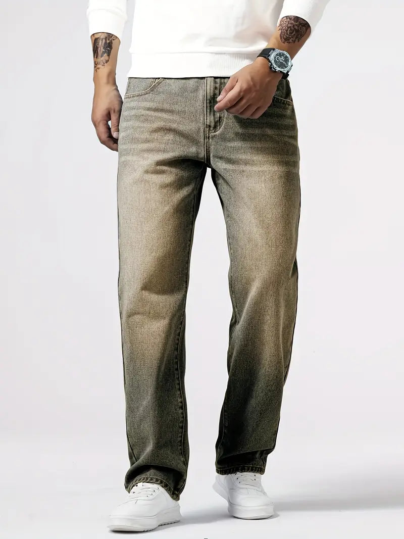 Men’s Stretch Jeans Soft Fabric Comfortable Fit Everyday Casual Flexible Stylish Denim Trousers