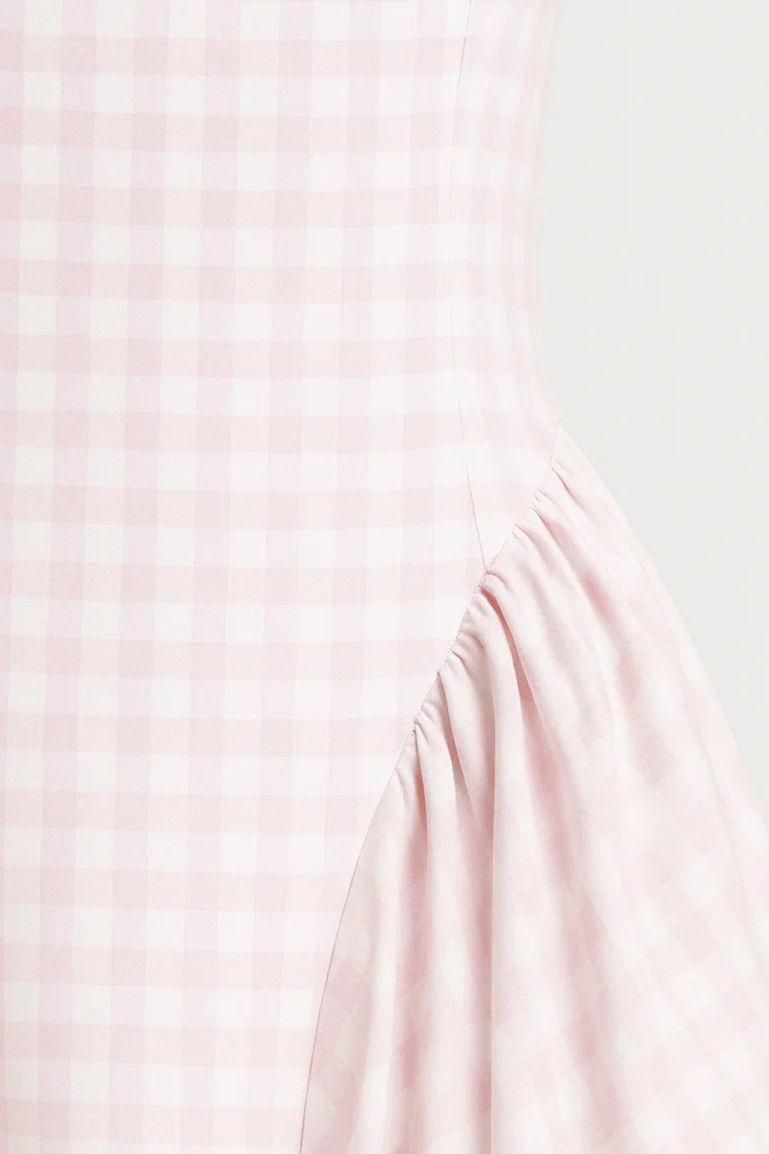 Vestito midi da donna con scollo quadrato stampato e gonna ampia