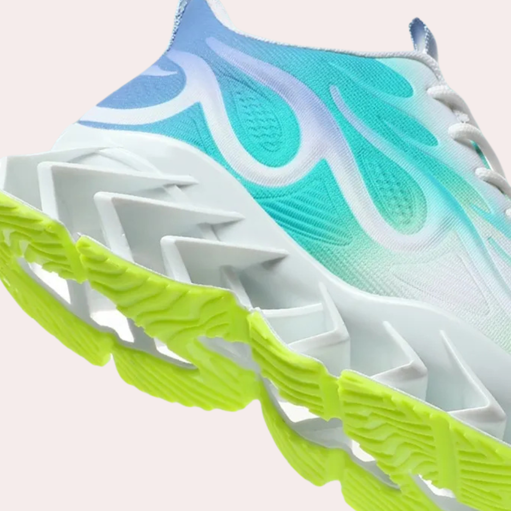 Sneakers da uomo con suola Blade, rete traspirante, stringate, ammortizzate, scarpe sportive