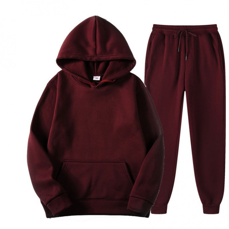 Conjunto de chándal para hombre con sudadera holgada con capucha y pantalones jogger