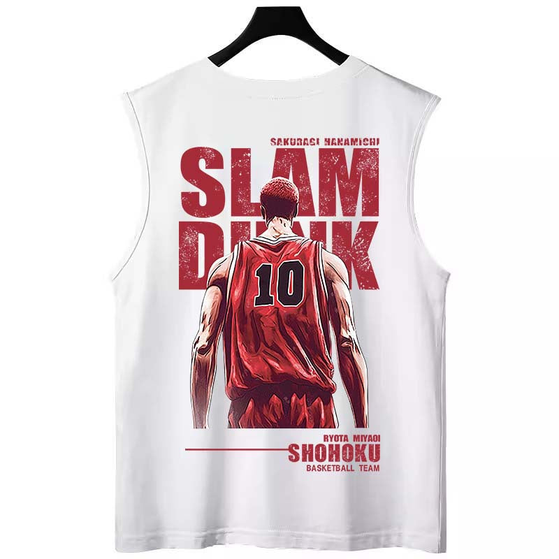 Camiseta sin mangas relajada para entrenamiento con estampado para hombre