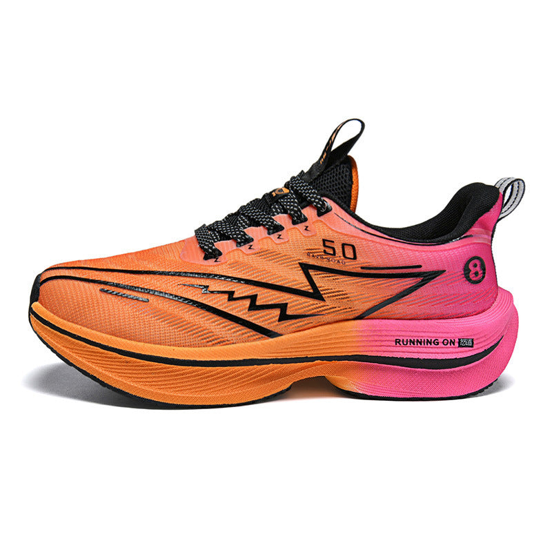 Zapatillas deportivas de hombre de malla, con cordones, suelas contorneadas y tiradores - Estilo deportivo de perfil bajo para looks informales de diario