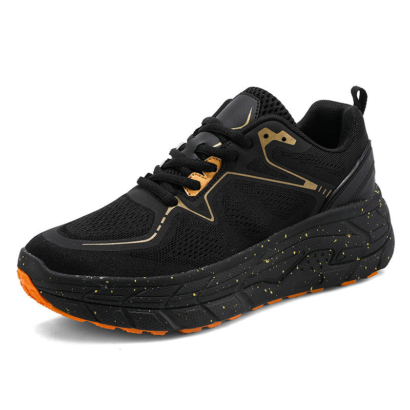 Chunky meshtrainers voor dames, met vetersluiting en sculpturale zolen – Sportieve lage sneakers voor alledaagse, informele outfits