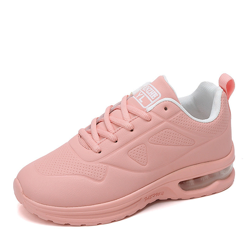 Sapatilhas de malha com painéis e aplicações transparentes no calcanhar para mulher – Sapatilhas de cano baixo com atacadores para looks casuais e do dia a dia