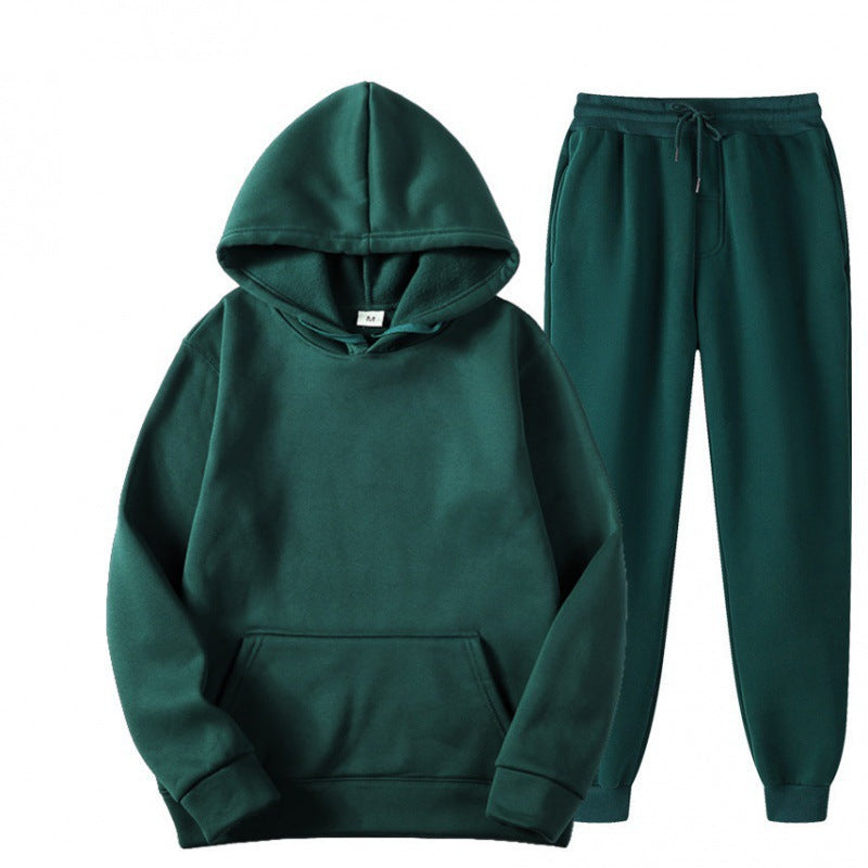 Conjunto de chándal para hombre con sudadera holgada con capucha y pantalones jogger