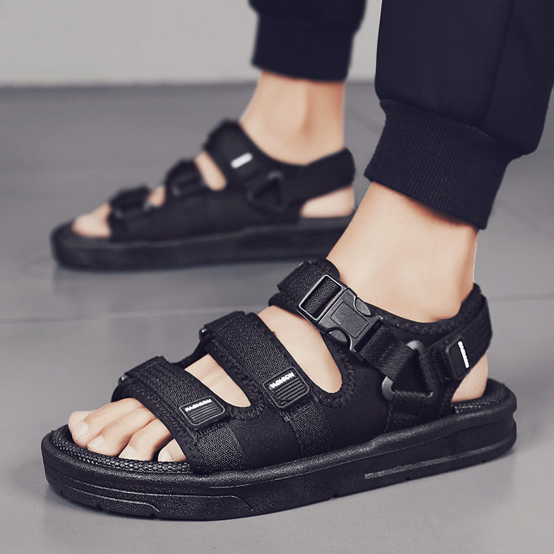 Herre sandaler med tre stropper Polstret udendørs sommersko