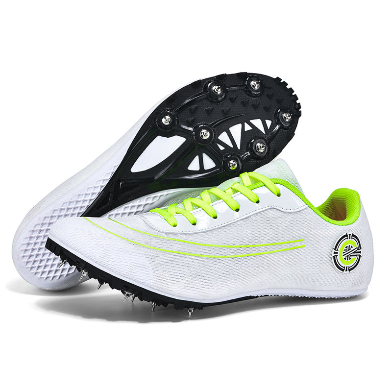 Men's Lace-Up Track Spike Running Shoes – Lightweight Athletic Footwear with Spiked Sole for Sprint Training