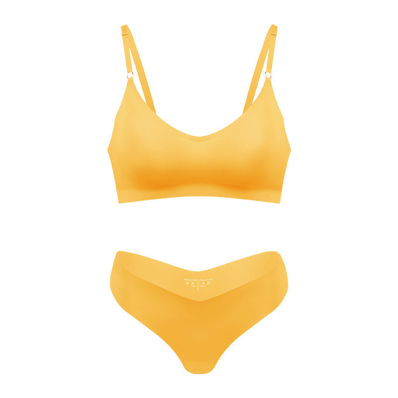 Women’s Seamless Wireless V Neck Bralette Nude Loungewear