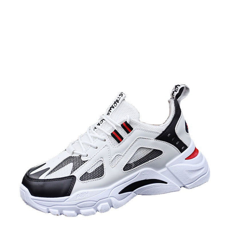 Sneakers da uomo con suola scolpita e mesh a strati