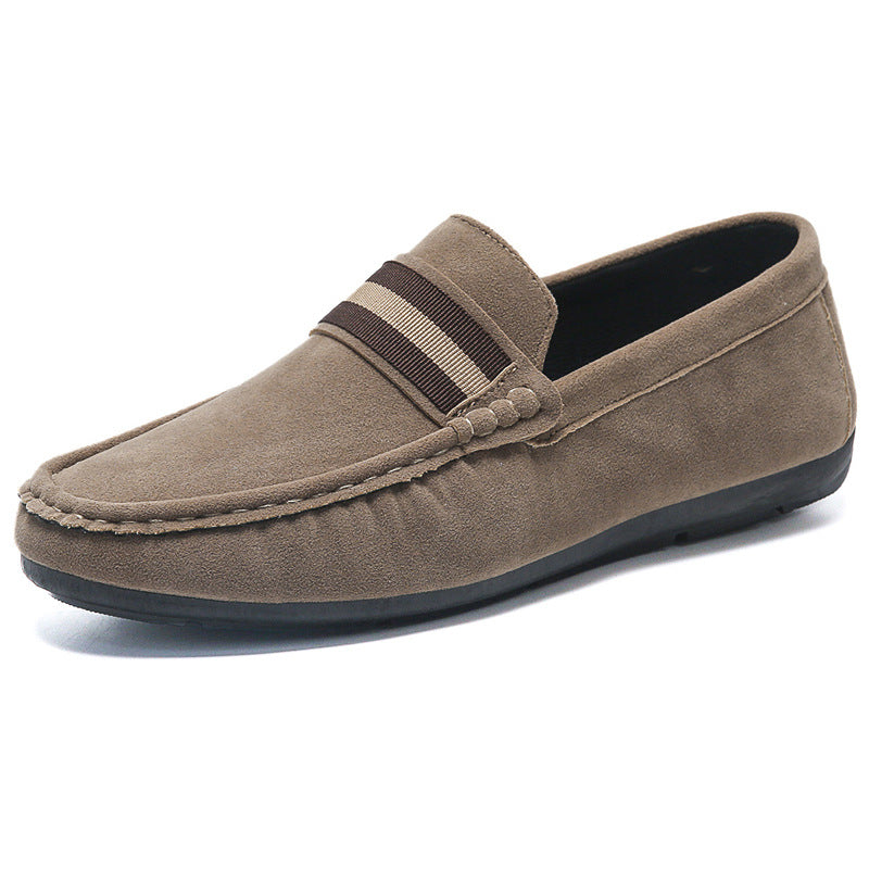 Ανδρικά Μοκασίνια Slip On με Ριγέ Λεπτομέρεια Ελαφριά Καθημερινά Παπούτσια