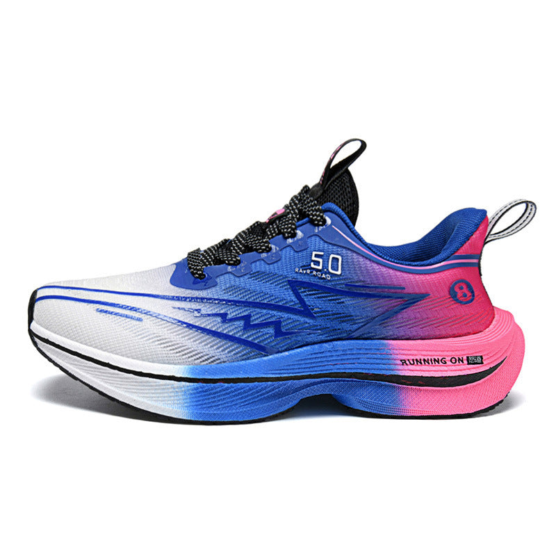 Zapatillas deportivas de hombre de malla, con cordones, suelas contorneadas y tiradores - Estilo deportivo de perfil bajo para looks informales de diario
