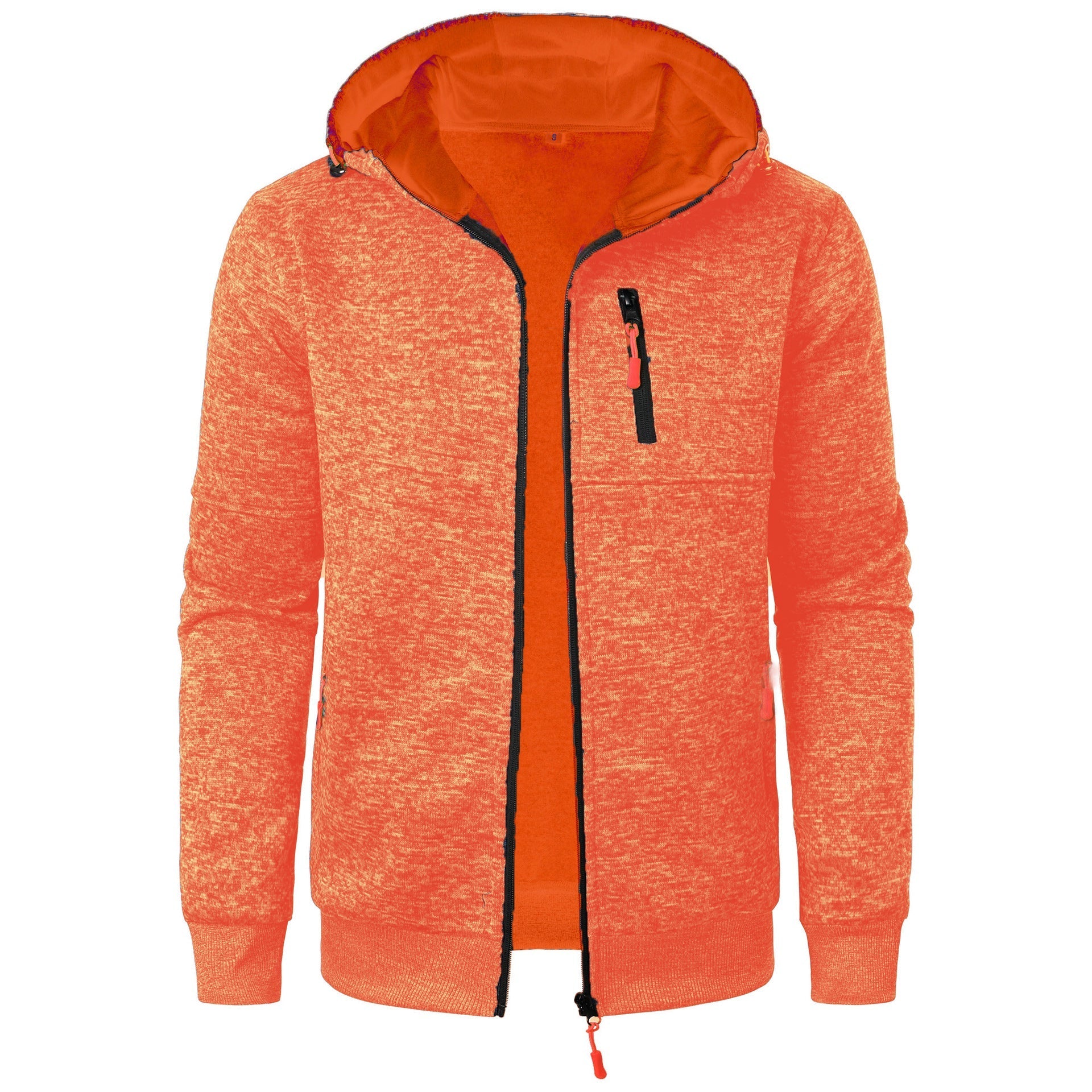 Sudadera con capucha para hombre con cremallera y estampado – Cómoda, transpirable, elegante, casual, para uso diario y capas