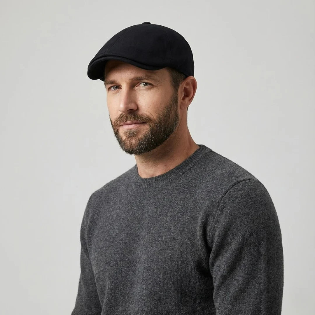 Męska bawełniana czapka typu flat cap klasyczny kapelusz newsboy