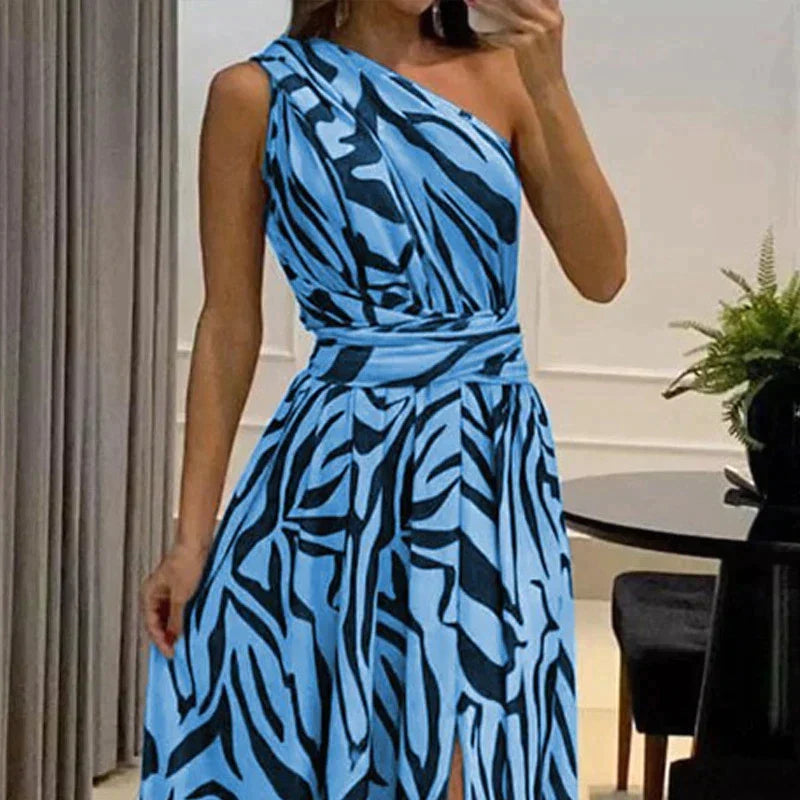 Women’s Printed Fashion Dress – Elegant Flattering Lightweight Breathable Stylish Everyday Chic Outfit