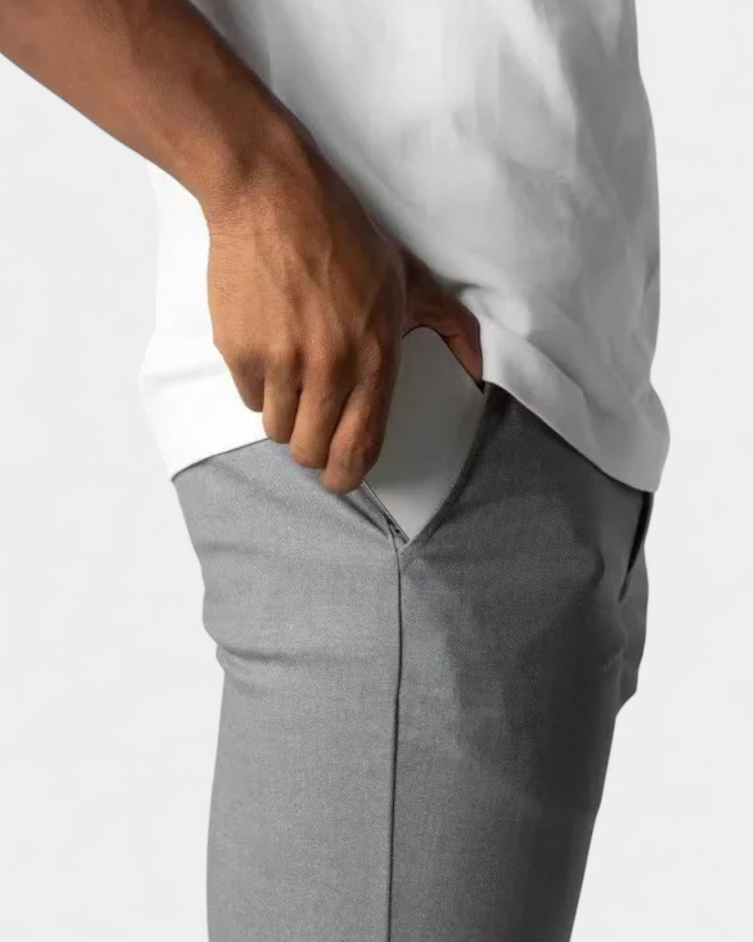 Miesten slim-fit-joustohousut – kapenevat siistit vapaa-ajan chinot toimistoon ja arkikäyttöön