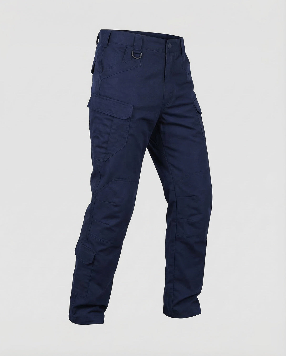 Pantaloni cargo tactici de bărbați, cu întărituri la genunchi și buzunare cu clapetă – stil utilitar cu croială dreaptă, pentru activități în aer liber și purtare zilnică