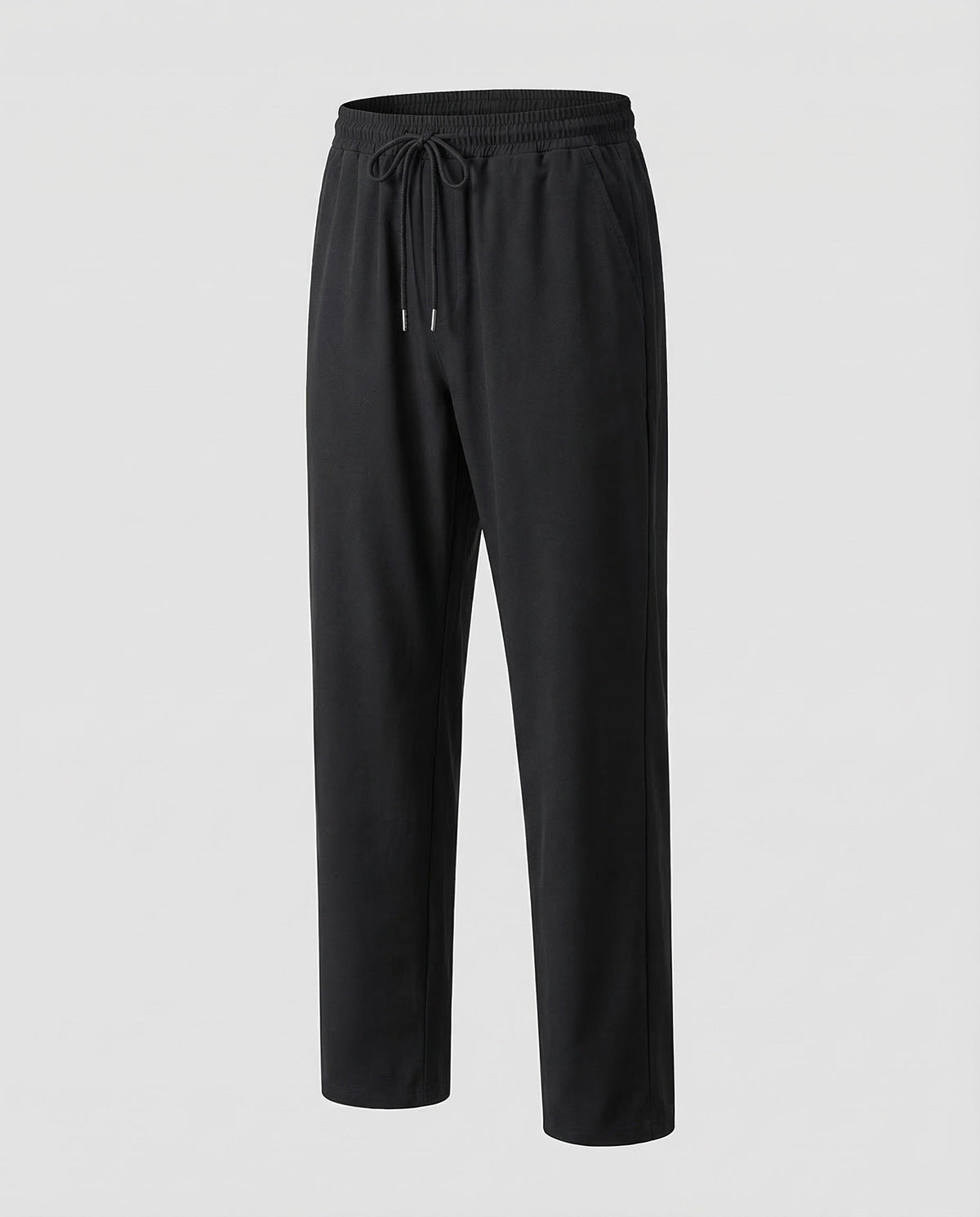 Men's Relaxed Straight Leg Jogger Trousers with Drawstring Waist – Lightweight Casual Pants for Everyday Wear and Travel
